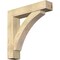 Ekena Millwork Thorton Block Rough Sawn Bracket w/ Offset Brace, Douglas Fir, 8"W x 38"D x 38"H BKT0806X38X38THR05RDF - alternate 1